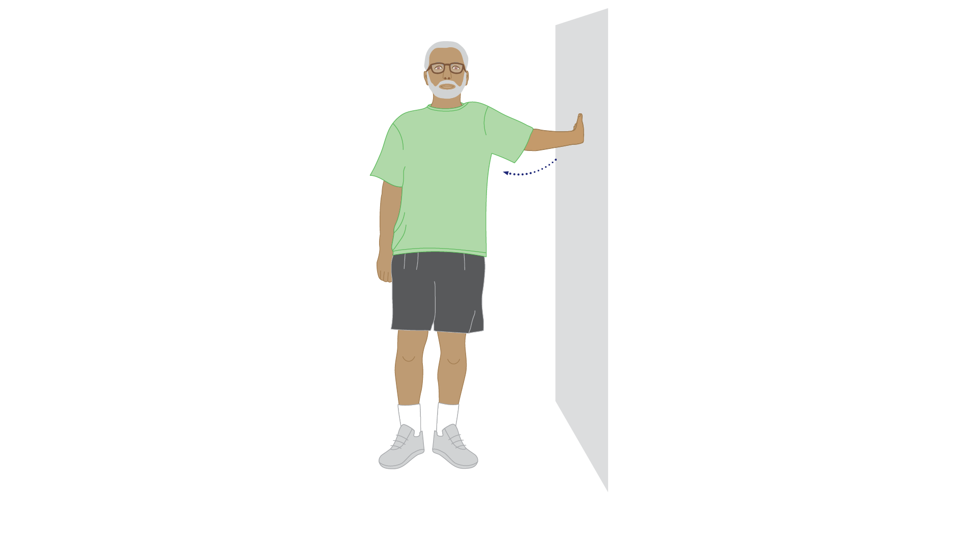 Pectoral and biceps stretch